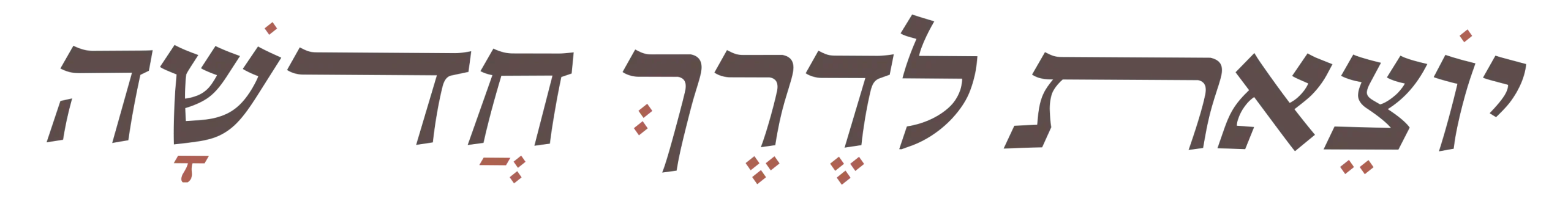 יוצאת לדרך חדשה